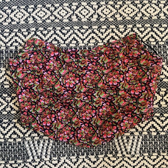 ZARA Floral Strapless Crop Top – Medium – NWT - Picture 2 of 5